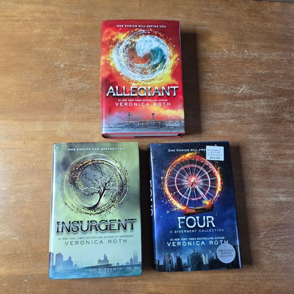 Veronica Roth Divergent (3) Books Hardcover Allegiant Insurgent Four 1st Edition